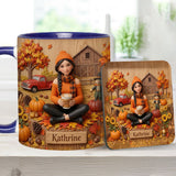 Tis The Season - Personalized Autumn Accent Mug & Coaster