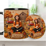 Tis The Season - Personalized Autumn Accent Mug & Coaster