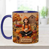 Tis The Season - Personalized Autumn Accent Mug & Coaster