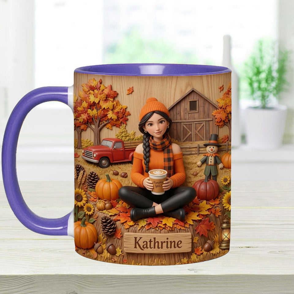 Tis The Season - Personalized Autumn Accent Mug & Coaster
