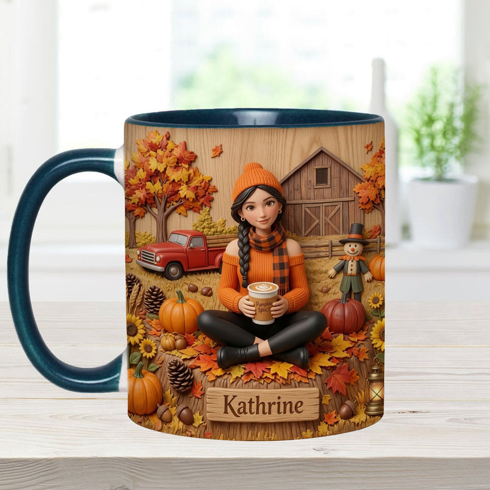 Tis The Season - Personalized Autumn Accent Mug & Coaster