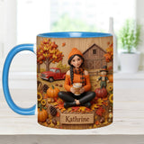 Tis The Season - Personalized Autumn Accent Mug & Coaster