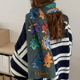 Personalized Winter Gift for Kids - Perfect for Snow Days & Trips - Personalized Kid Knitted Scarf