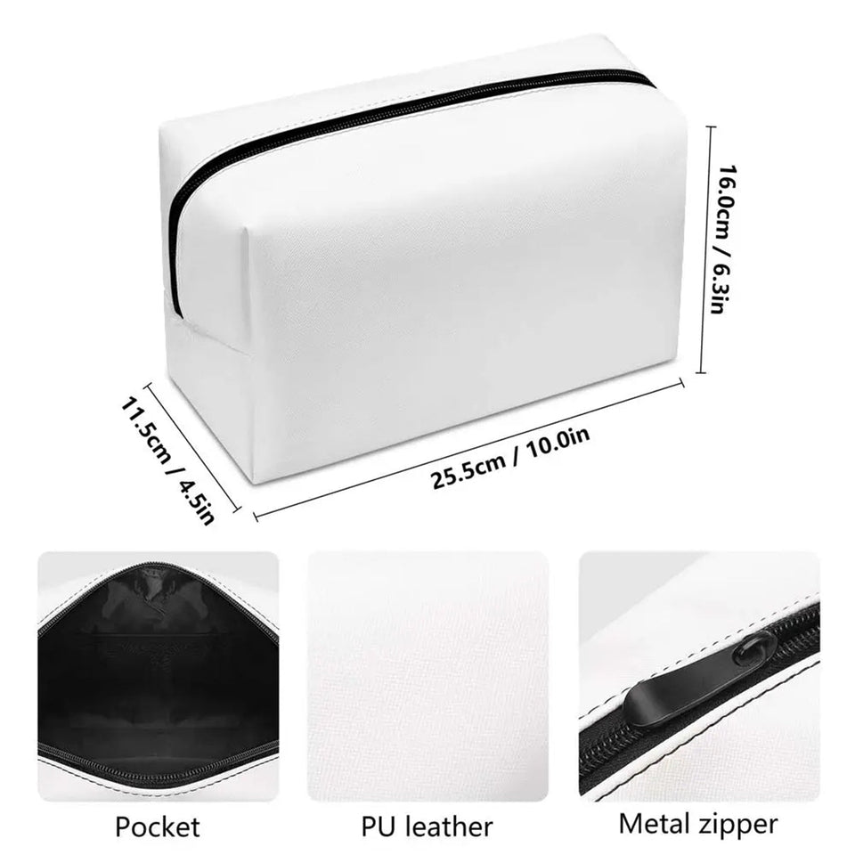 Cutsom Photo And Letter Alphabet - Personalized Self Love Makeup Bag