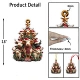 Christmas Tree Cow - Personalized Cow Ornament