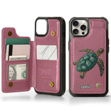 Love Turtles - Personalized Turtle Wallet Phone Case