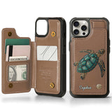 Love Turtles - Personalized Turtle Wallet Phone Case