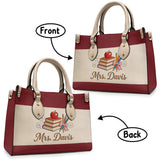 Teacher Gifts - Personalized Teacher Leather Handbag