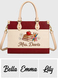 Teacher Gifts - Personalized Teacher Leather Handbag