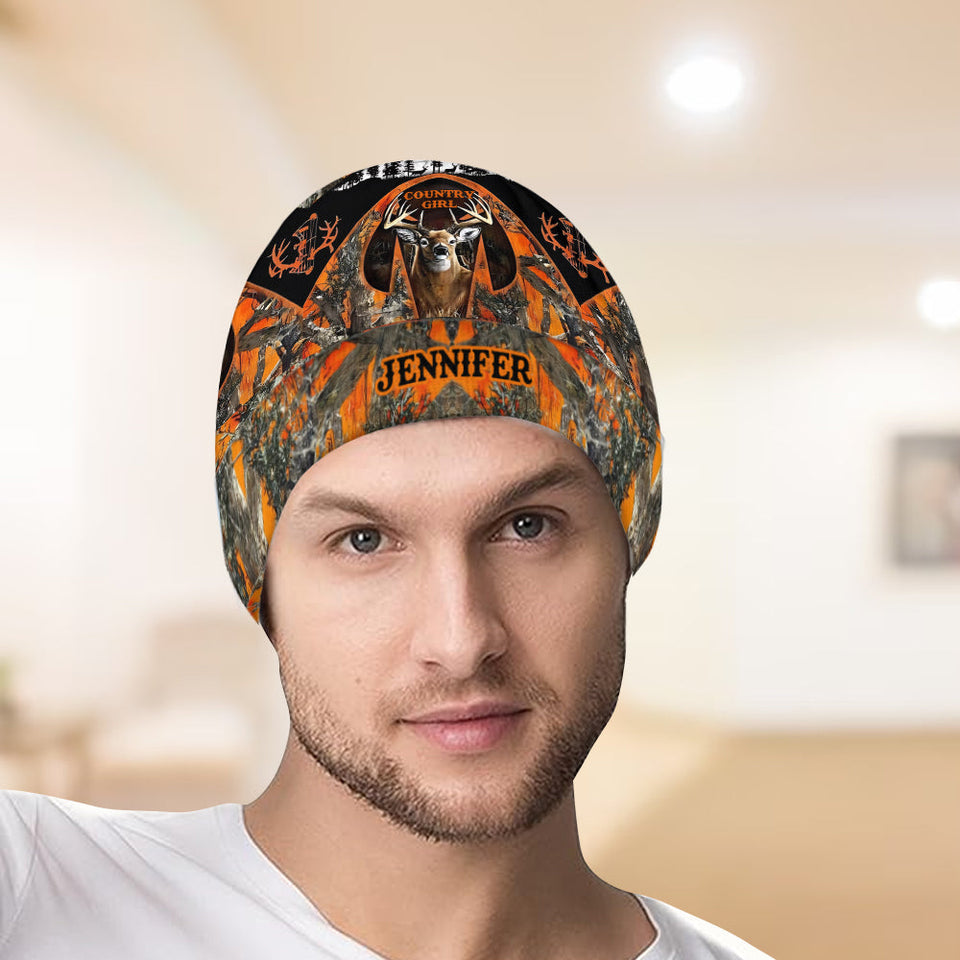 Country Girl - Personalized Hunting Beanie Hat