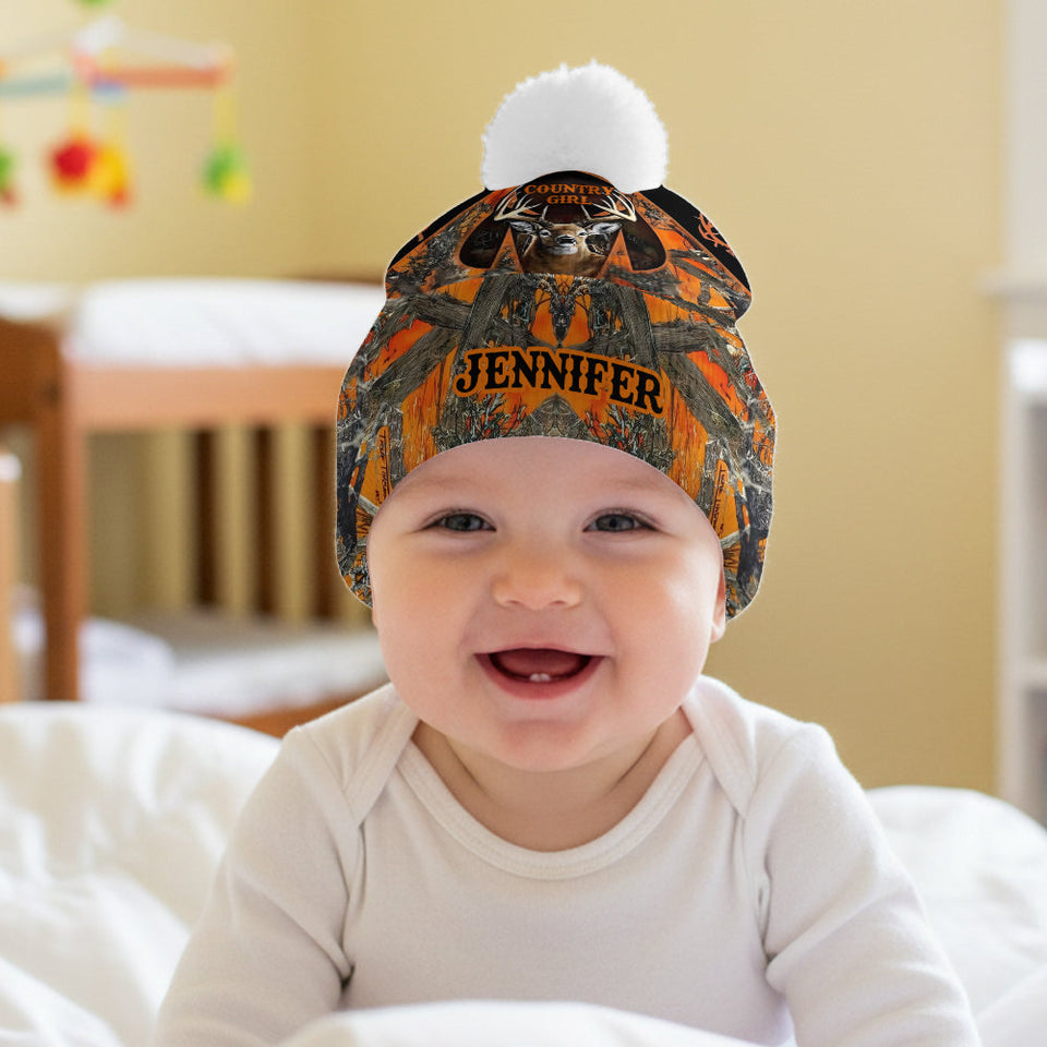 Country Girl - Personalized Hunting Beanie Hat
