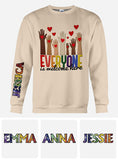 Everyone is Welcome Here - Personalized Teacher All Over Shirt