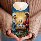 Jesus Is The Reason For The Season - Christian Flameless Candle