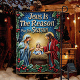 Jesus Is The Reason For The Season - Christian Garden Flag