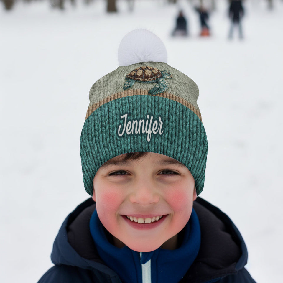 Beautiful Turtle - Personalized Turtle Beanie Hat