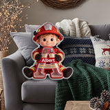 Dream Job - Personalized Kid Faux Fur Shaped Pillow