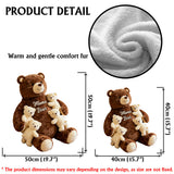 Mama Bear - Personalized Mother Faux Fur Shaped Pillow