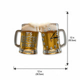 It's Beer O'clock - Personalized Beer LED Light Wall Clock
