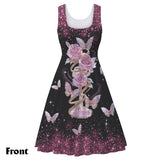 Beautiful Roses Gift For Mom, Grandma,... - Personalized Mother Sleeveless Dress