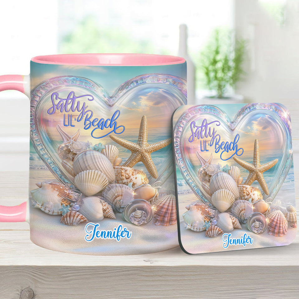 Salty Lil Beach - Personalized Sea Lover Accent Mug