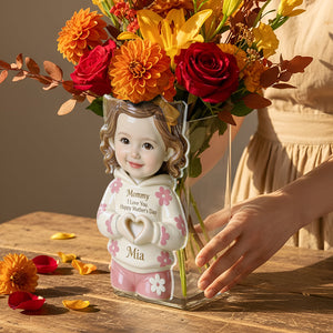 I Love You - Personalized Mother Acrylic Pot