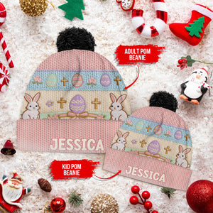 Happy Easter - Personalized Kid Beanie Hat