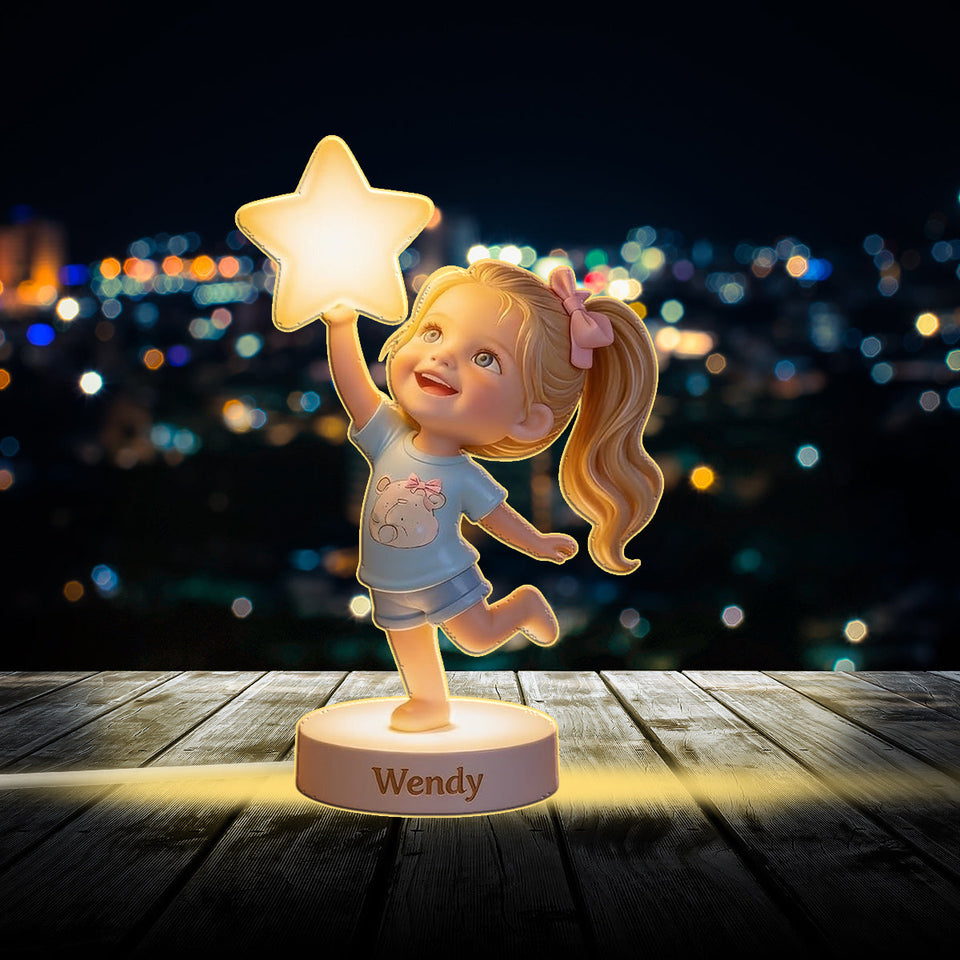 Custom Any Photo Gift For Kids - Personalized Kid Acrylic LED Night Light
