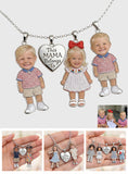 This Mom Belongs To - Personalized Mother Metal Necklaces With Pendants