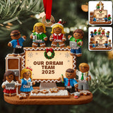 Our Dream Team - Personalized Corworker Transparent Ornament