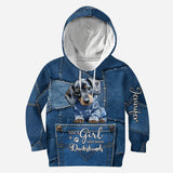 Just A Girl Who Loves Dachshund - Personalized Dachshund Hoodie and Leggings