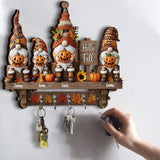 Hello Fall - Personalized Family Custom Shaped Key Rack