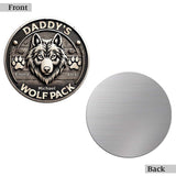 Wolf Pack Gift For Dad, Grandpa, Uncle,... - Personalized Wolf Cut Metal Sign