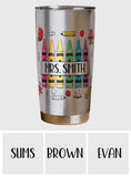 Pencil Crayon Teacher Tumbler - Personalized Teacher Tumbler