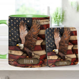 God Bless America - Personalized Independence Day/ 4th of July Accent Mug