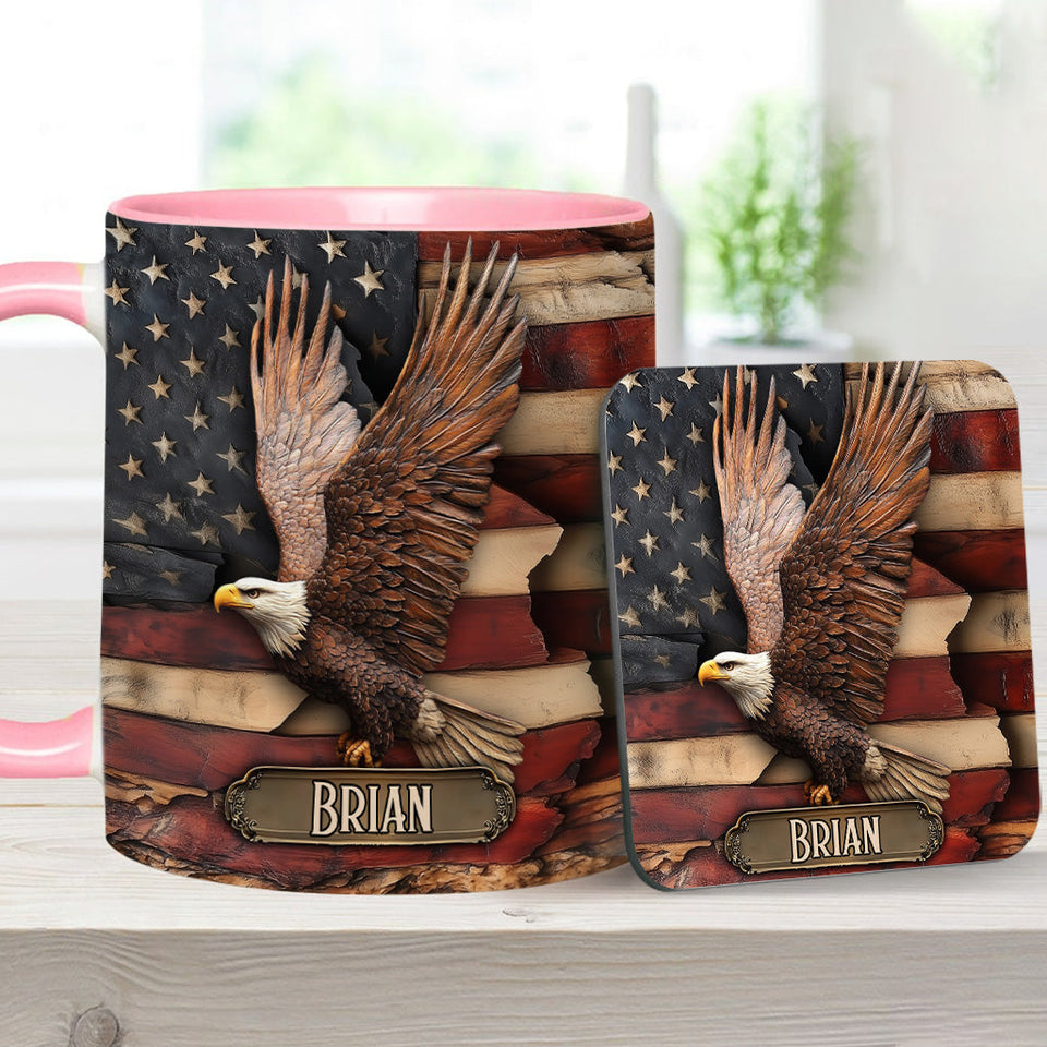 God Bless America - Personalized Independence Day/ 4th of July Accent Mug
