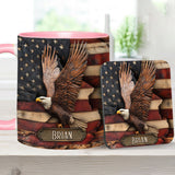 God Bless America - Personalized Independence Day/ 4th of July Accent Mug