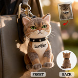 Always By My Side - Personalized Cat Plush Keychain