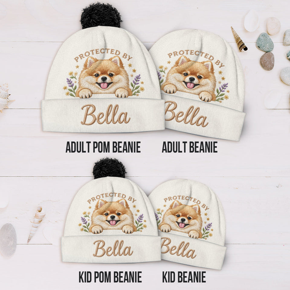 Baby Protected By Pet - Personalized Newborn Beanie Hat