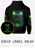 Glowing Skull - Personalized Skull All Over Shirt