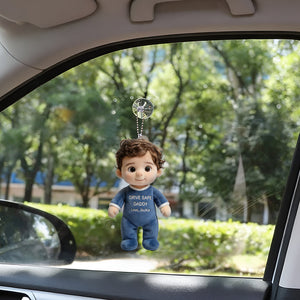 Perfect Father's Day Gift - Personalized Father Plush Keychain