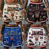 Love Playing Basketball - Personalized Basketball Men Shorts