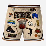 Love Playing Basketball - Personalized Basketball Men Shorts