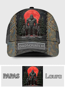 Like A Dad Just Way More Squatchy Gift For Dad, Grandpa - Personalized Father Classic Cap