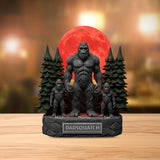 Like A Dad Just Way More Squatchy Gift For Dad, Grandpa - Personalized Father Custom Shaped Acrylic Plaque