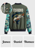 Cool Fishing - Personalized Fishing Varsity Jacket