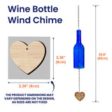 Hear The Wind And Think Of Me - Personalized Dog Wine Bottle Wind Chime