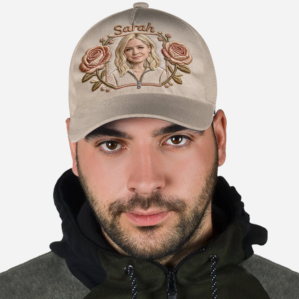 Custom Any Photo - Personalized Birth Month Flower Classic Cap