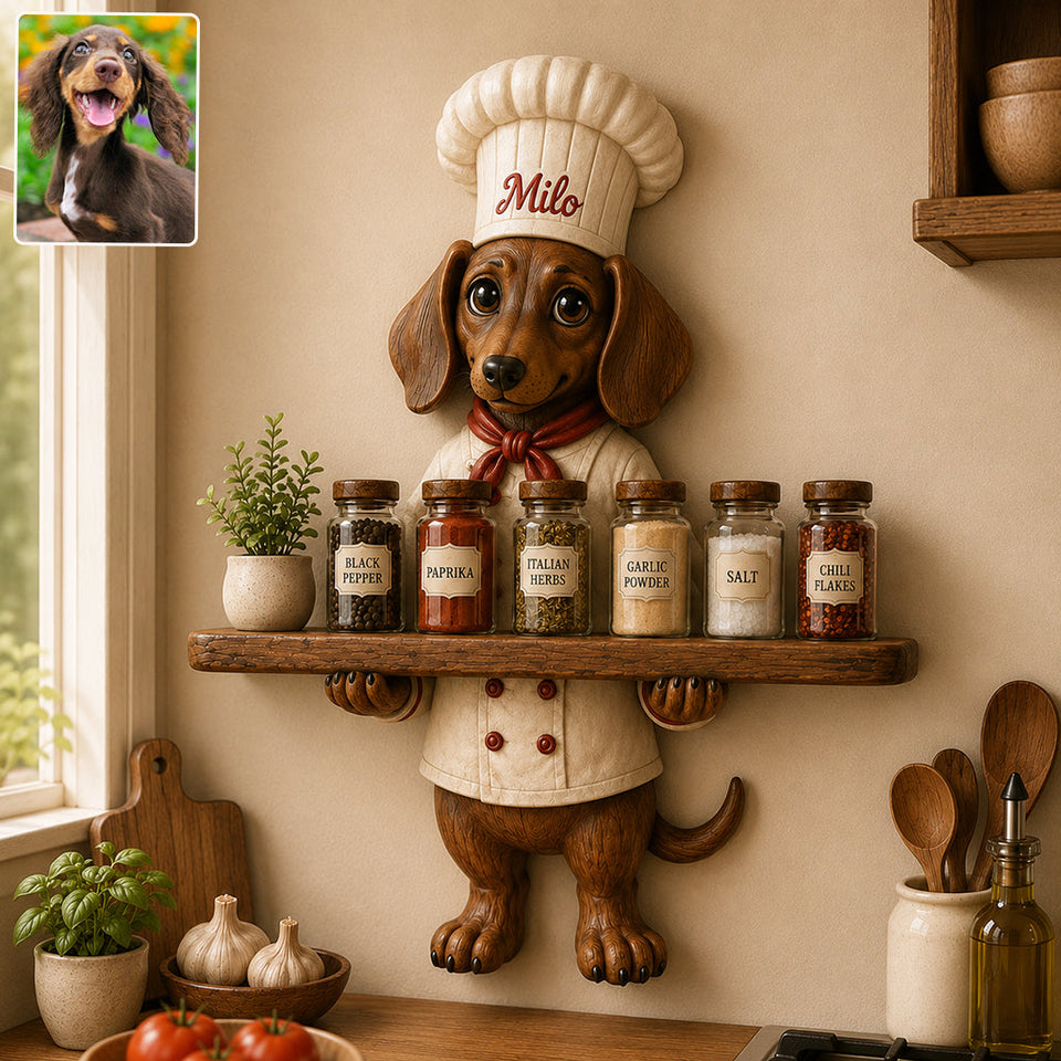 Funny Pet - Personalized Dog Wooden Floating Shelf