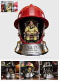 Firefighter Dad - Personalized Firefighter Custom Shaped Acrylic Plaque