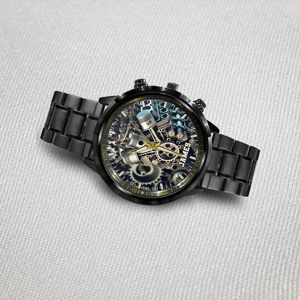 Feel The Power Of Speed - Personalized Biker Hand Watch